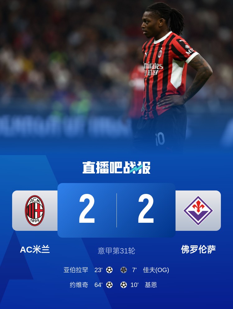 孔塞桑上任后米蘭有13場比賽先丟球落后，最終戰(zhàn)績?yōu)?勝1平6負(fù)